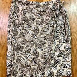 Evan Picone Shell Seekers Vintage 1980s Seashell Pattern Size 14 Skirt